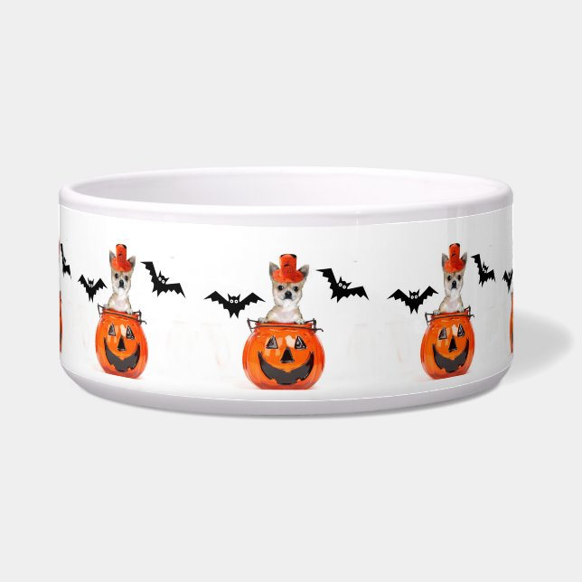 Halloween-Chihuahuahund Napf (Vorderseite)