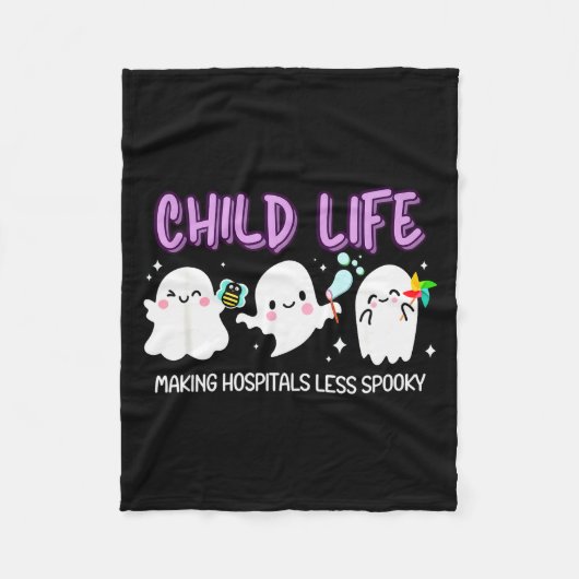 Halloween Child Life Specialist, Fall Child Life S Fleecedecke (Vorderseite)