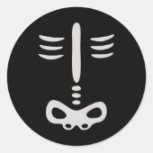 Halloween Children Skelettkostüm Runder Aufkleber (Vorderseite)