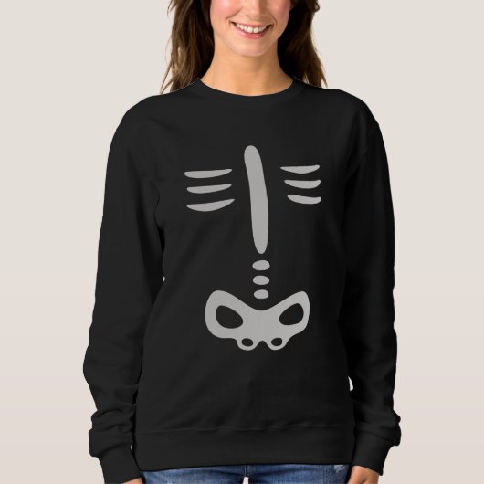 Halloween Children Skelettkostüm Sweatshirt (Vorderseite)