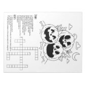 Halloween Children's Activy Worksheet Notizblock (Vorderseite)