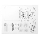 Halloween Children's Activy Worksheet Notizblock (Vorderseite)