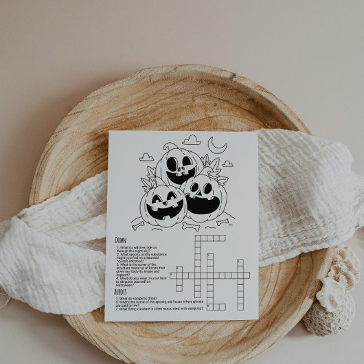 Halloween Children's Activy Worksheet Notizblock