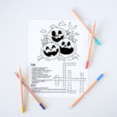 Halloween Children's Activy Worksheet Notizblock