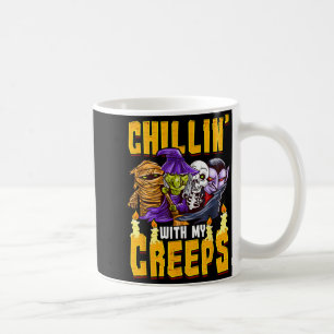 Halloween Chillen mit Gruseligen Lustiger Humor Ki Kaffeetasse