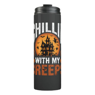 Halloween Chillen Mit Meinen Creeps Spukhaus Des Thermosbecher
