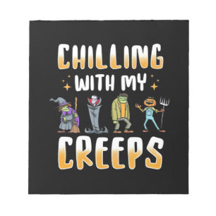 Halloween Chilling mit Creeps Notizblock