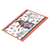Halloween-Chip-Beutel-Gastgeschenke Notizblock (angewinkelt)