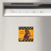 Halloween Chocolate Labrador Cartoon 1 Magnet (In Situ (Geschirrspüler))