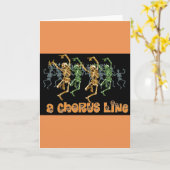 Halloween Chorline Karte (Gelbe Blume)