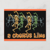 Halloween Chorline Postkarte (Vorderseite)