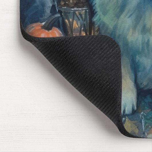 Halloween Chow Chow mit Pumpkins Beängstigend Mousepad (Ecke)