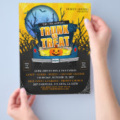 Halloween Church Trunk oder Leckerei Event Flyer (Hand)