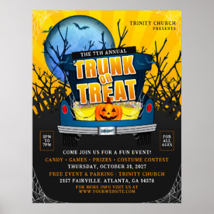 Halloween Church Trunk oder Leckerei Event Poster