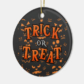 Halloween Circle Keramik für Trick oder Treat Orna Ornament (Links)