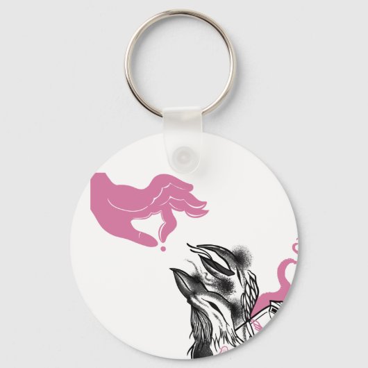 Halloween-Circle-Schlüsselanhänger-Flasche Schlüsselanhänger (Rückseite)