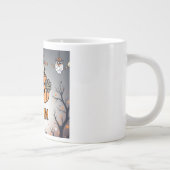 Halloween – citrouille sombre et sorcier Jumbo-Tasse (Rechts)