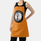 Halloween Classic Elegant Black Dress Orange Schürze (InSitu)