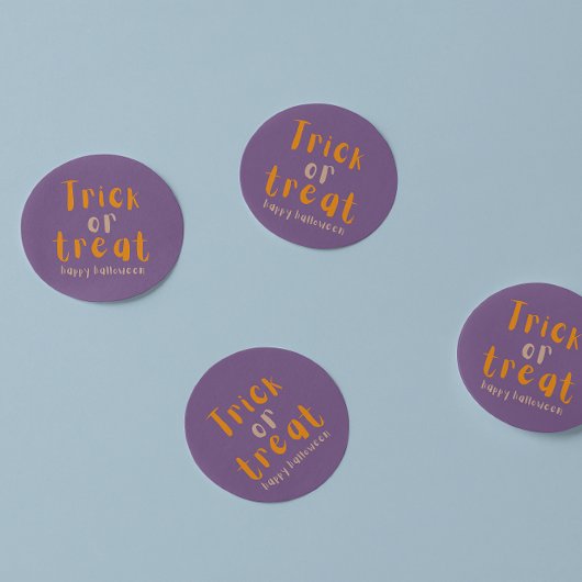 Halloween Classic Trick oder Treat Round Sticker