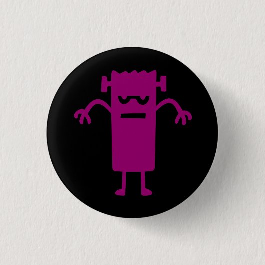 Halloween Clip Art Frankenstein Button (Vorderseite)