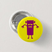Halloween Clip Art Frankenstein Button (Vorne & Hinten)