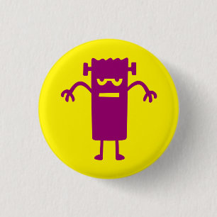 Halloween Clip Art Frankenstein Button