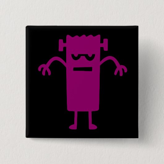 Halloween Clip Art Frankenstein Knopf Button (Vorderseite)