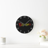 Halloween Clock Runde Wanduhr (Zuhause)
