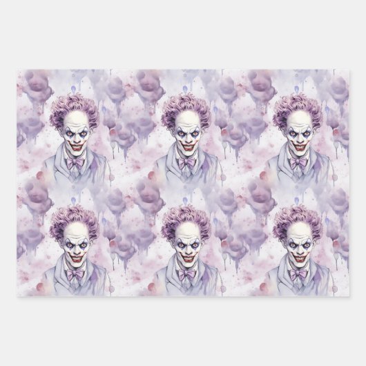 Halloween Clown Geschenkpapier Set (Vorderseite 3)
