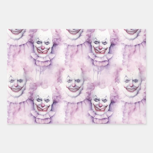 Halloween Clown Geschenkpapier Set (Vorderseite 2)
