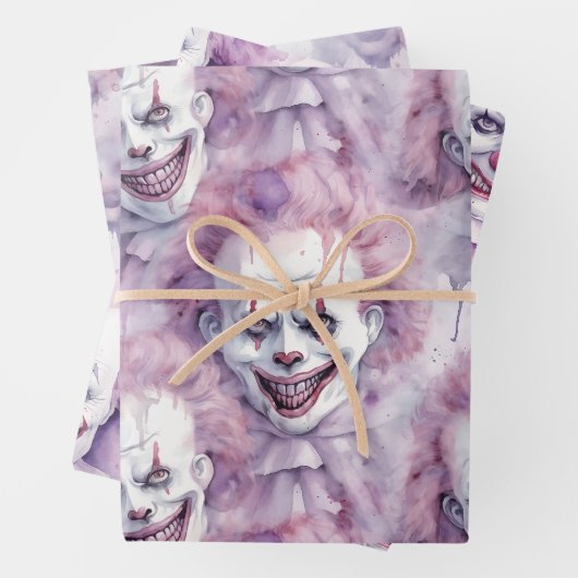 Halloween Clown Geschenkpapier Set (Beispiel)