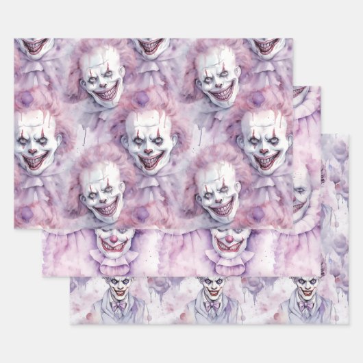 Halloween Clown Geschenkpapier Set (Set)