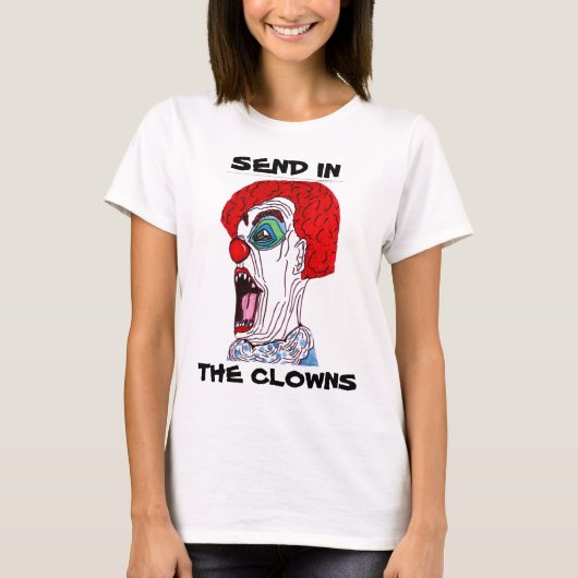 HALLOWEEN CLOWN Ladys tee (Vorderseite)