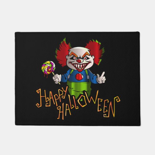 Halloween-Clown-Tür-Matte Fußmatte (Vorderseite)
