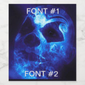 Halloween Clownflasche Weinetikett (Einzelnes Label)