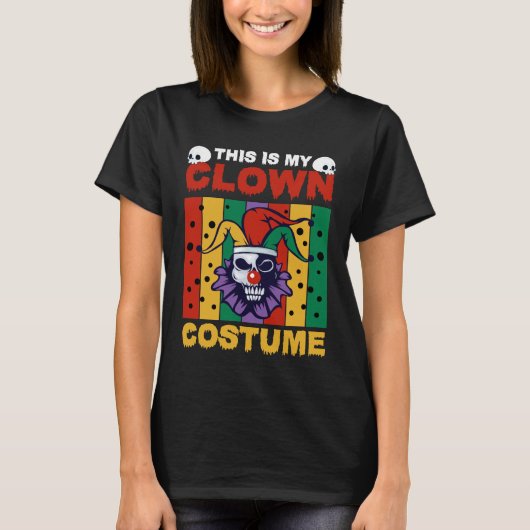 Halloween-Clownkostüm T-Shirt (Vorderseite)