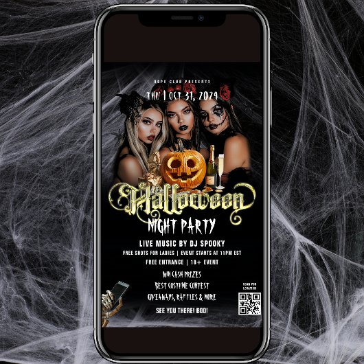 Halloween Club Party Flyer Einladung