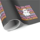 Halloween-CNA-Krankenschwester-Geister-Design Geschenkpapier (Rolleneckpunkt)