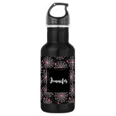 Halloween Cobnets & Spiders Pattern Edelstahlflasche (Vorderseite)