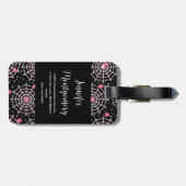 Halloween Cobnets & Spiders Pattern Gepäckanhänger (Rückseite horizontal)