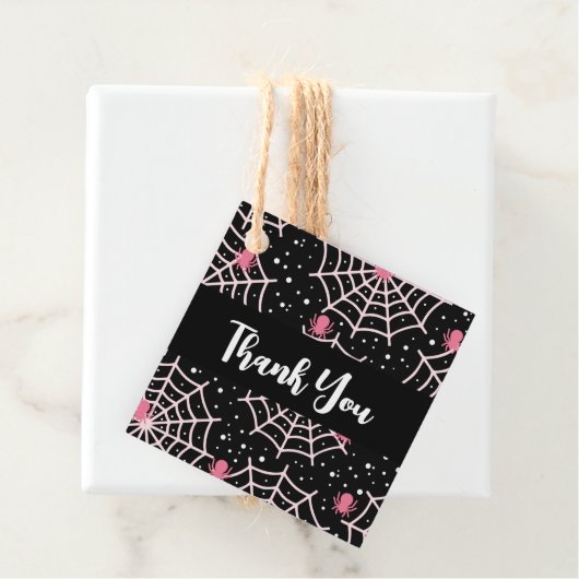 Halloween Cobnets & Spiders Pattern Geschenkanhänger (Beispiel)