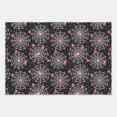 Halloween Cobnets & Spiders Pattern Geschenkpapier Set (Vorderseite 2)