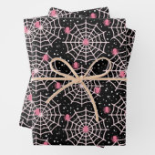 Halloween Cobnets & Spiders Pattern Geschenkpapier Set (Beispiel)
