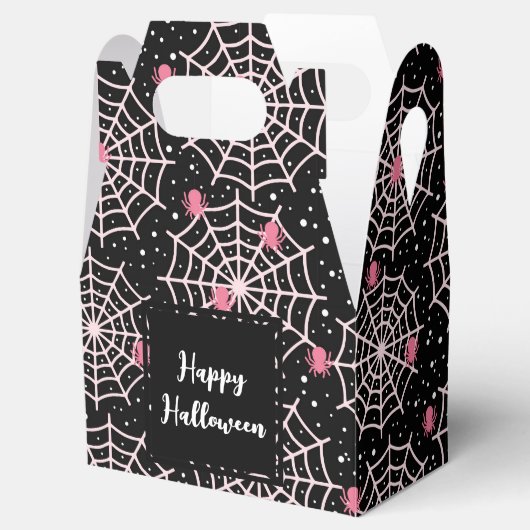 Halloween Cobnets & Spiders Pattern Geschenkschachtel (Geöffnet)