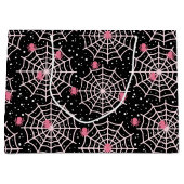 Halloween Cobnets & Spiders Pattern Große Geschenktüte (Vorderseite)