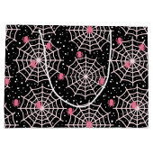 Halloween Cobnets & Spiders Pattern Große Geschenktüte (Rückseite)