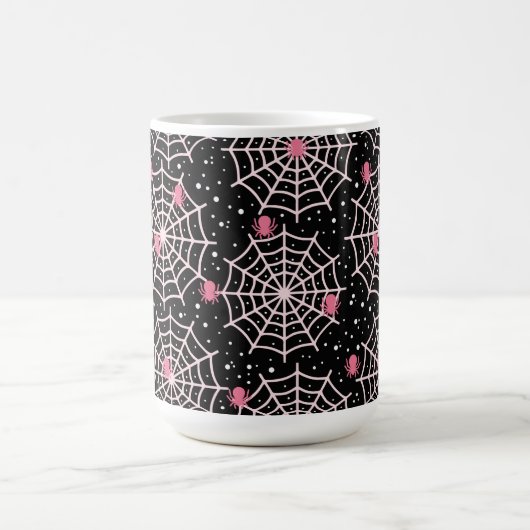 Halloween Cobnets & Spiders Pattern Kaffeetasse (Mittel)