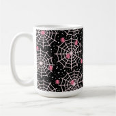 Halloween Cobnets & Spiders Pattern Kaffeetasse (Links)