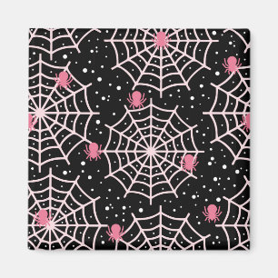 Halloween Cobnets & Spiders Pattern Magnet