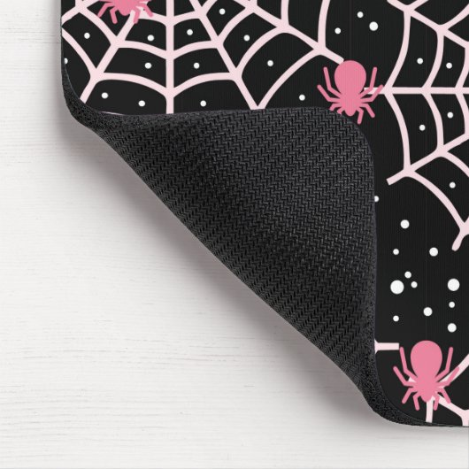 Halloween Cobnets & Spiders Pattern Mousepad (Ecke)